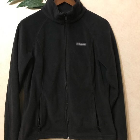 Columbia “Benton Spring” Full Zip Black Fleece Jacket - Picture 2 of 15